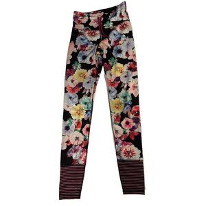Old Navy Active Floral Go-Dry Elevate Leggings Women's Size Medium Tall